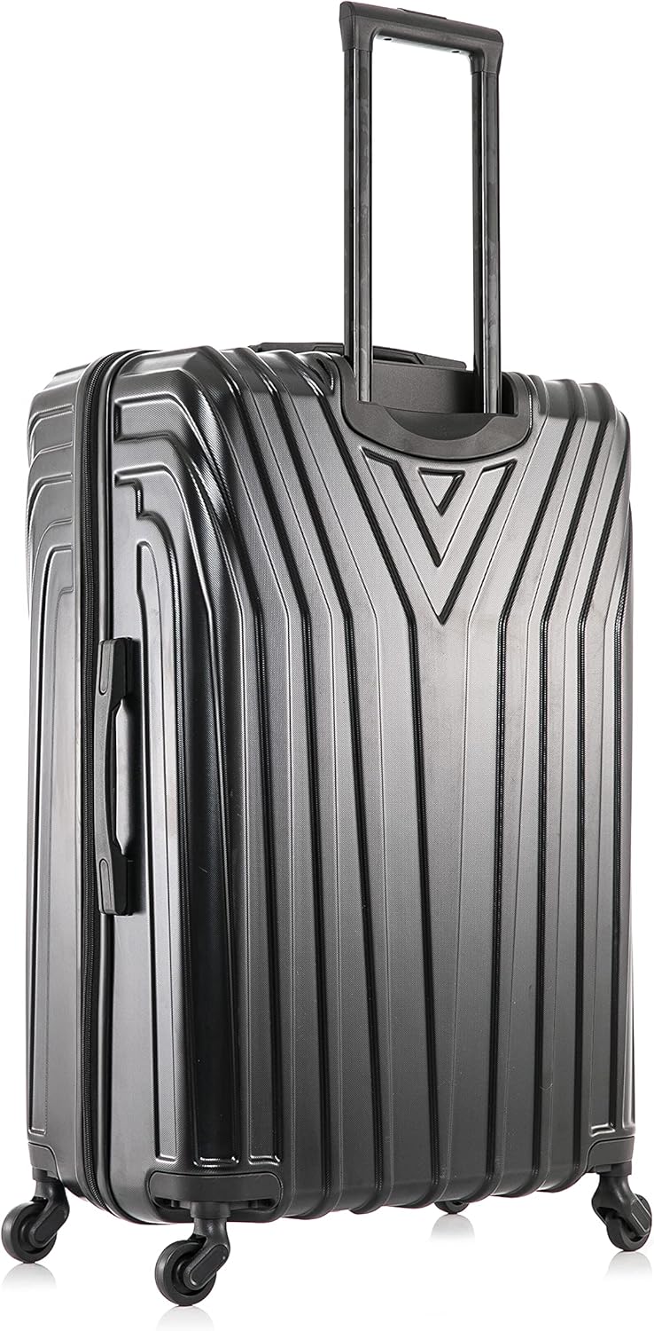 VASTY Luggage with Spinner Wheels | Durable Lightweight Hardshell Suitcase, Travel Bag with Handle and Trolley, 20-Inch Carry On Small Luggage | Black