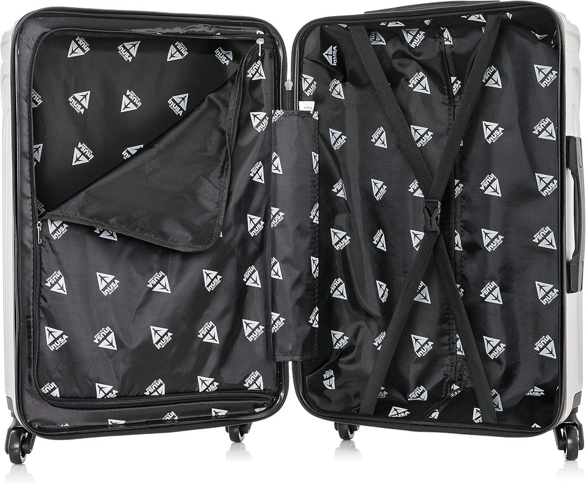 VASTY Luggage with Spinner Wheels | Durable Lightweight Hardshell Suitcase, Travel Bag with Handle and Trolley, 20-Inch Carry On Small Luggage | Black
