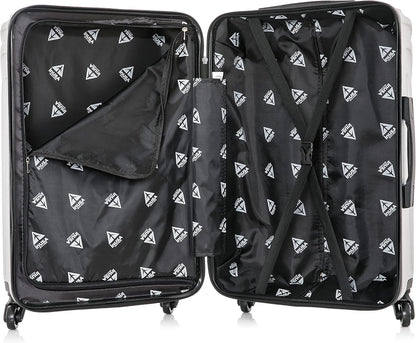 VASTY Luggage with Spinner Wheels | Durable Lightweight Hardshell Suitcase, Travel Bag with Handle and Trolley, 20-Inch Carry On Small Luggage | Black