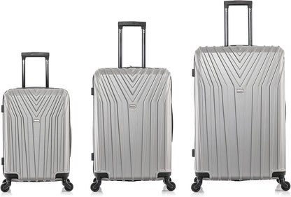 VASTY Luggage with Spinner Wheels | Durable Lightweight Hardshell Suitcase, Travel Bag with Handle and Trolley, 20-Inch Carry On Small Luggage | Black