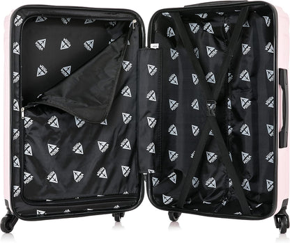 VASTY Luggage with Spinner Wheels | Durable Lightweight Hardshell Suitcase, Travel Bag with Handle and Trolley, 20-Inch Carry On Small Luggage | Black