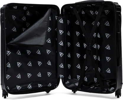 VASTY Luggage with Spinner Wheels | Durable Lightweight Hardshell Suitcase, Travel Bag with Handle and Trolley, 20-Inch Carry On Small Luggage | Black