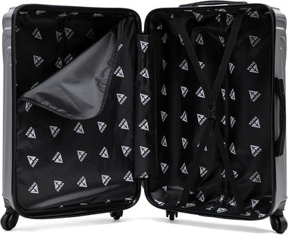 VASTY Luggage with Spinner Wheels | Durable Lightweight Hardshell Suitcase, Travel Bag with Handle and Trolley, 20-Inch Carry On Small Luggage | Black