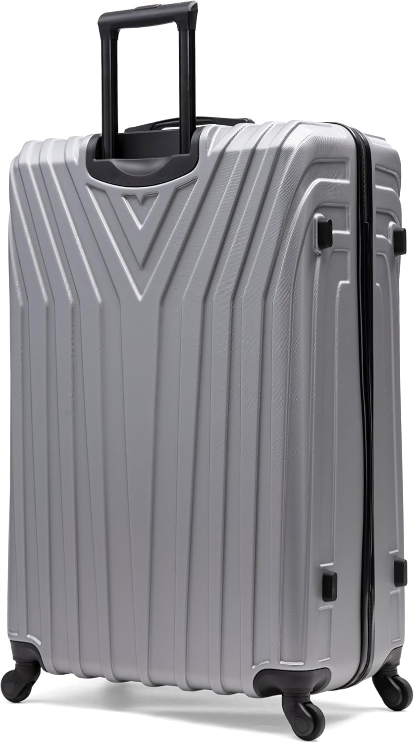 VASTY Luggage with Spinner Wheels | Durable Lightweight Hardshell Suitcase, Travel Bag with Handle and Trolley, 20-Inch Carry On Small Luggage | Black