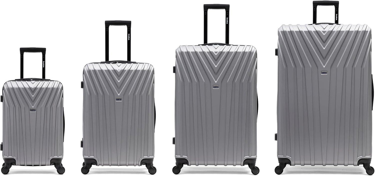 VASTY Luggage with Spinner Wheels | Durable Lightweight Hardshell Suitcase, Travel Bag with Handle and Trolley, 20-Inch Carry On Small Luggage | Black
