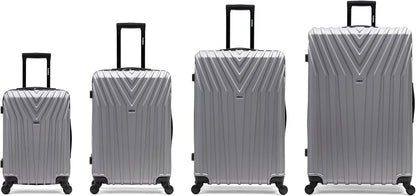 VASTY Luggage with Spinner Wheels | Durable Lightweight Hardshell Suitcase, Travel Bag with Handle and Trolley, 20-Inch Carry On Small Luggage | Black