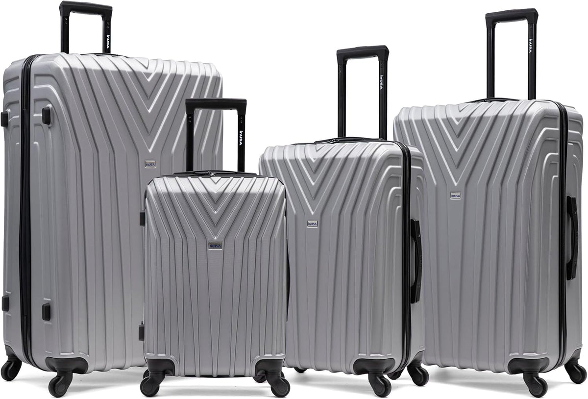 VASTY Luggage with Spinner Wheels | Durable Lightweight Hardshell Suitcase, Travel Bag with Handle and Trolley, 20-Inch Carry On Small Luggage | Black