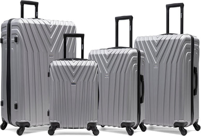 VASTY Luggage with Spinner Wheels | Durable Lightweight Hardshell Suitcase, Travel Bag with Handle and Trolley, 20-Inch Carry On Small Luggage | Black