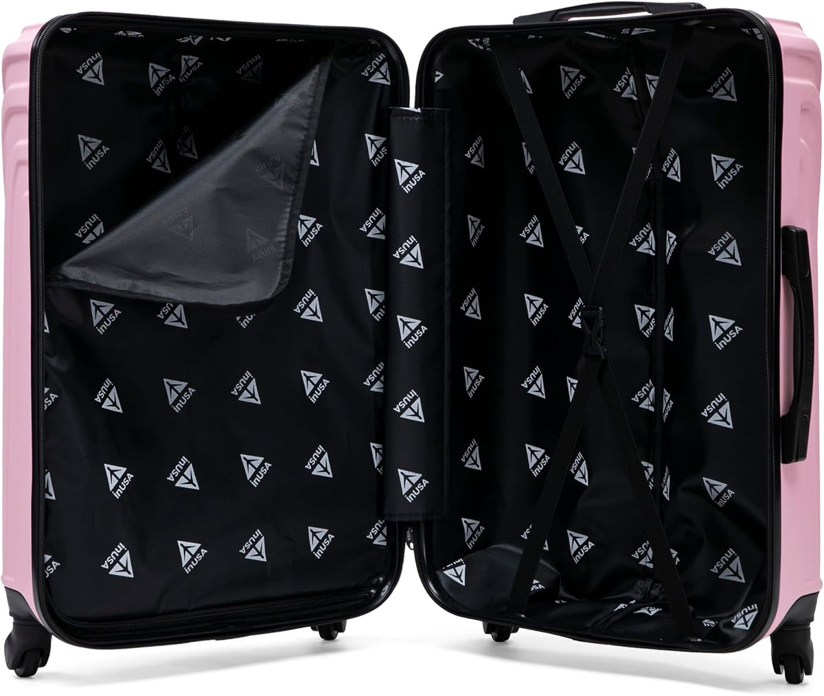 VASTY Luggage with Spinner Wheels | Durable Lightweight Hardshell Suitcase, Travel Bag with Handle and Trolley, 20-Inch Carry On Small Luggage | Black