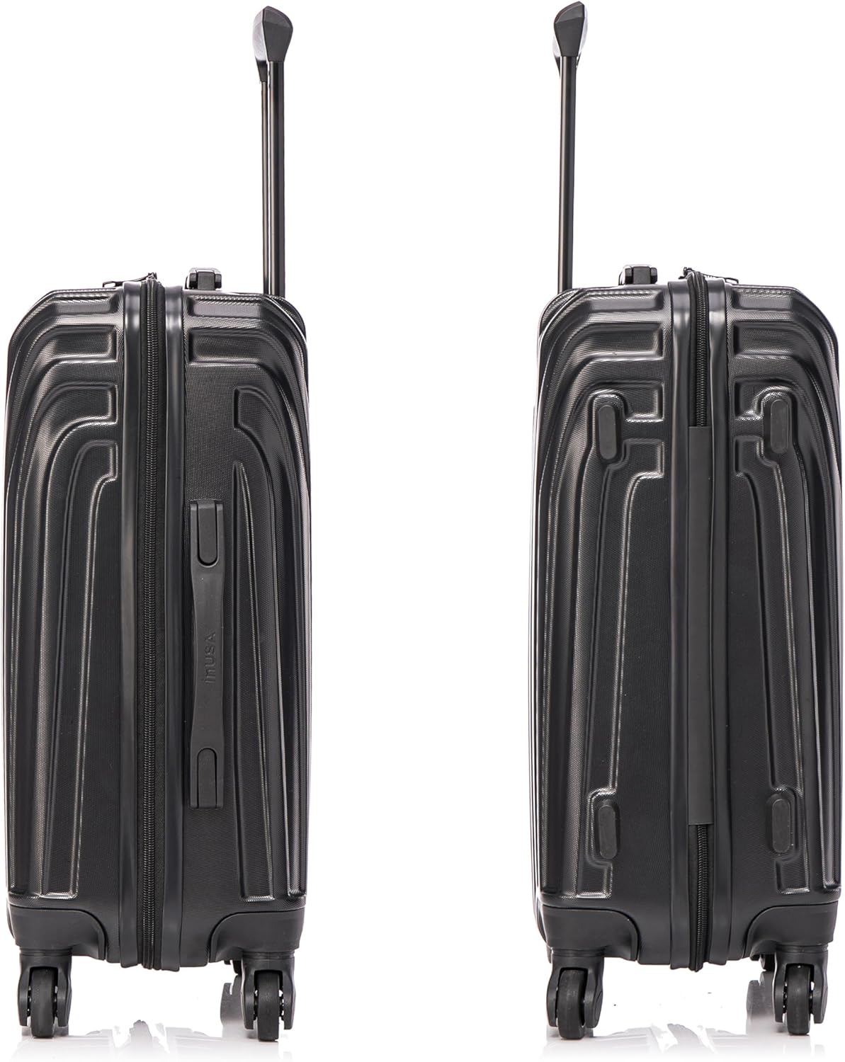 VASTY Luggage with Spinner Wheels | Durable Lightweight Hardshell Suitcase, Travel Bag with Handle and Trolley, 20-Inch Carry On Small Luggage | Black