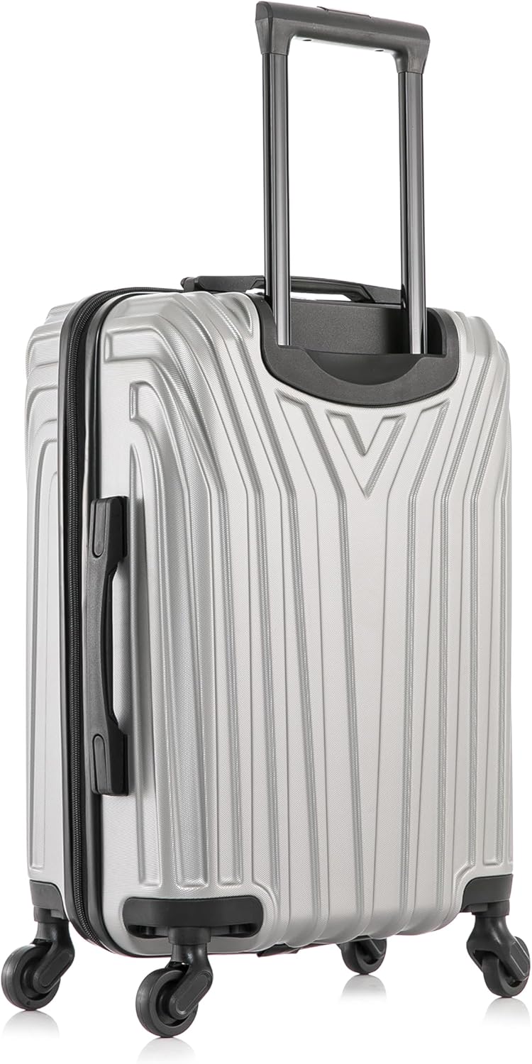 VASTY Luggage with Spinner Wheels | Durable Lightweight Hardshell Suitcase, Travel Bag with Handle and Trolley, 20-Inch Carry On Small Luggage | Black