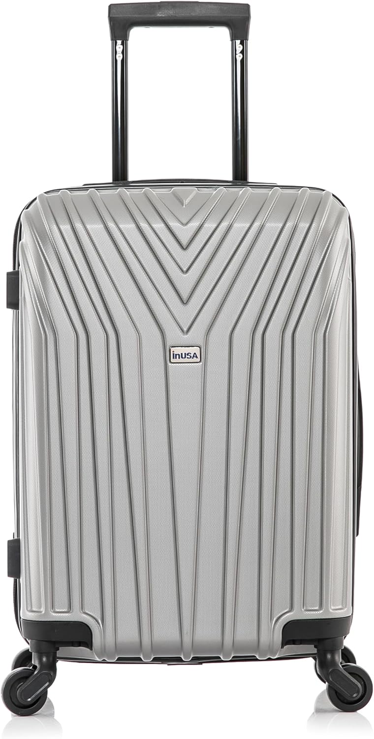 VASTY Luggage with Spinner Wheels | Durable Lightweight Hardshell Suitcase, Travel Bag with Handle and Trolley, 20-Inch Carry On Small Luggage | Black