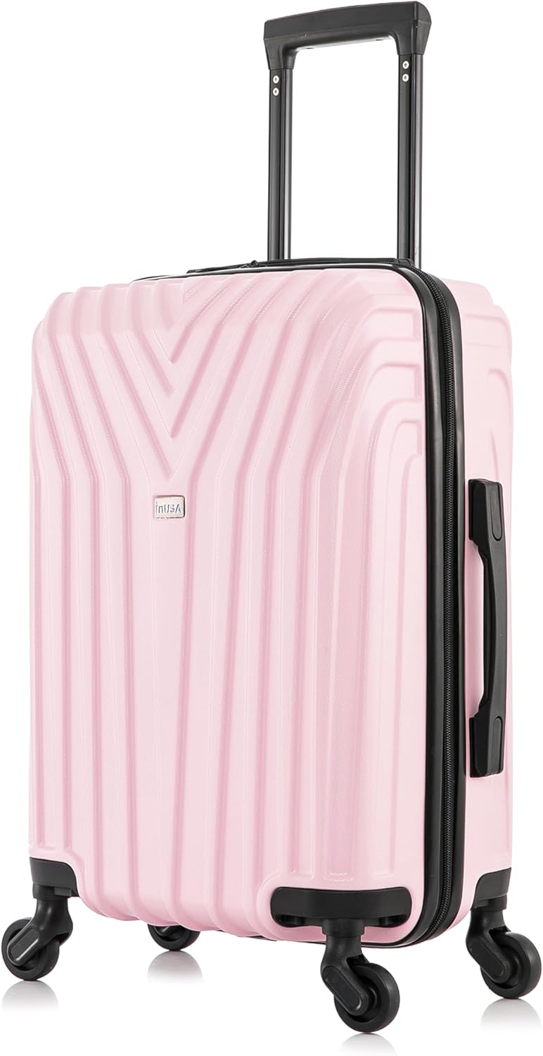 VASTY Luggage with Spinner Wheels | Durable Lightweight Hardshell Suitcase, Travel Bag with Handle and Trolley, 20-Inch Carry On Small Luggage | Black