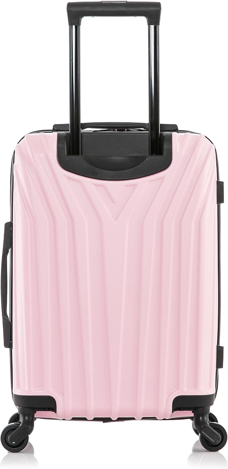 VASTY Luggage with Spinner Wheels | Durable Lightweight Hardshell Suitcase, Travel Bag with Handle and Trolley, 20-Inch Carry On Small Luggage | Black