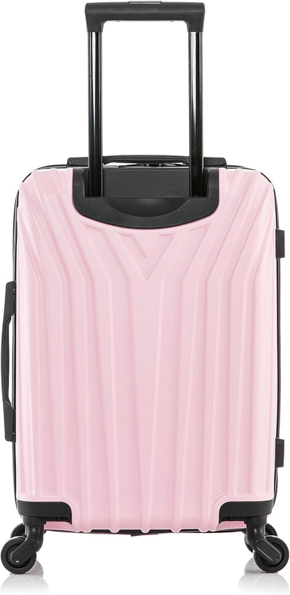 VASTY Luggage with Spinner Wheels | Durable Lightweight Hardshell Suitcase, Travel Bag with Handle and Trolley, 20-Inch Carry On Small Luggage | Black