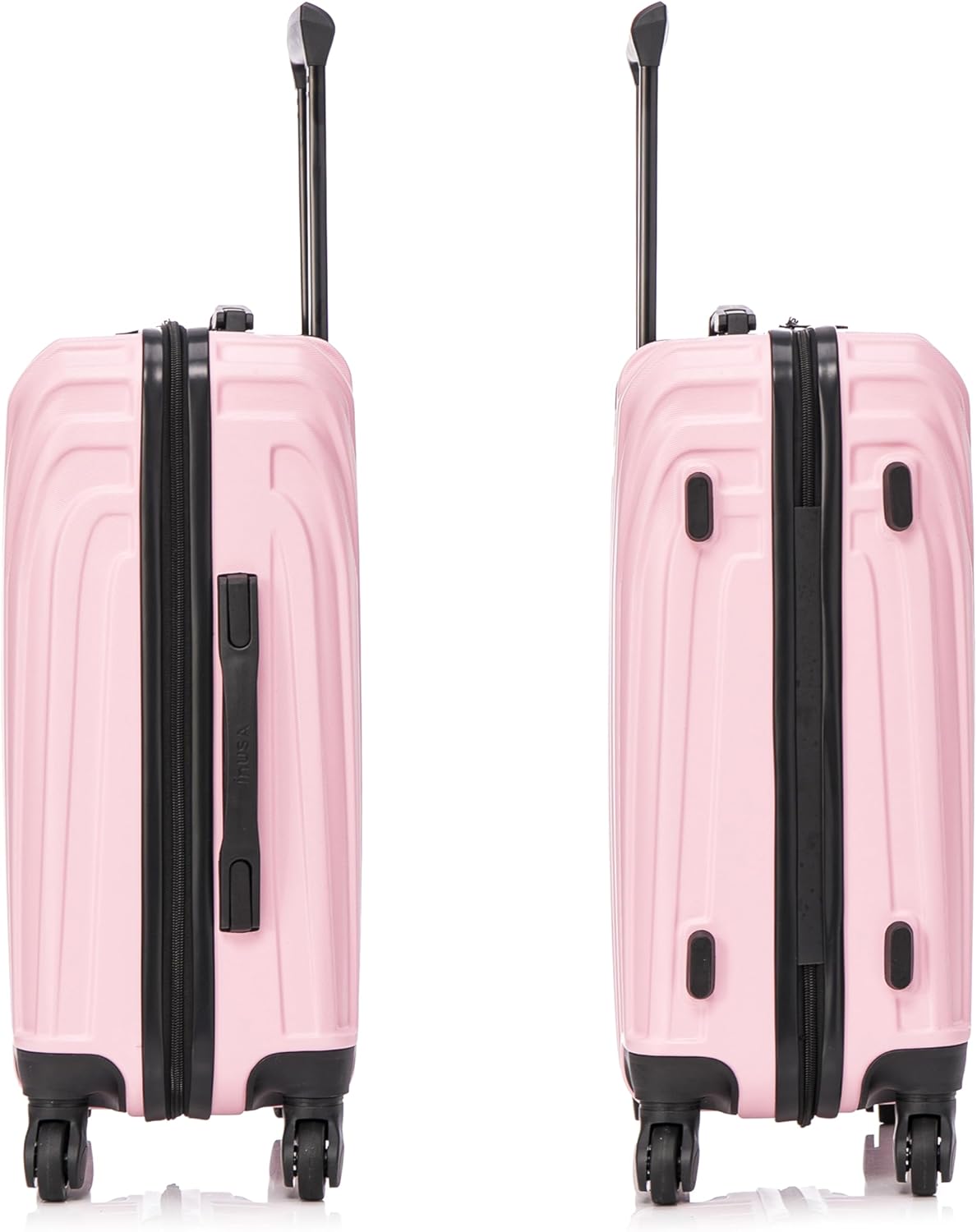 VASTY Luggage with Spinner Wheels | Durable Lightweight Hardshell Suitcase, Travel Bag with Handle and Trolley, 20-Inch Carry On Small Luggage | Black