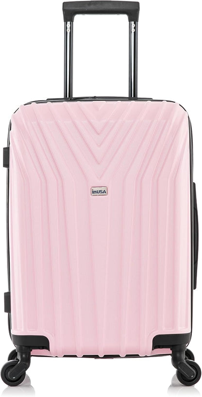 VASTY Luggage with Spinner Wheels | Durable Lightweight Hardshell Suitcase, Travel Bag with Handle and Trolley, 20-Inch Carry On Small Luggage | Black