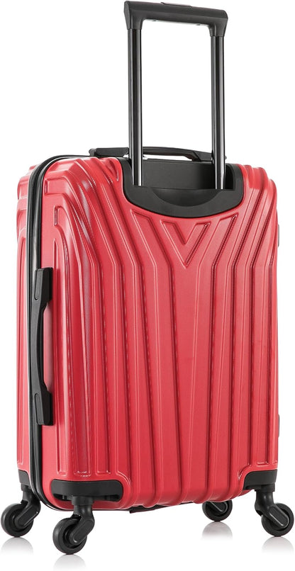 VASTY Luggage with Spinner Wheels | Durable Lightweight Hardshell Suitcase, Travel Bag with Handle and Trolley, 20-Inch Carry On Small Luggage | Black