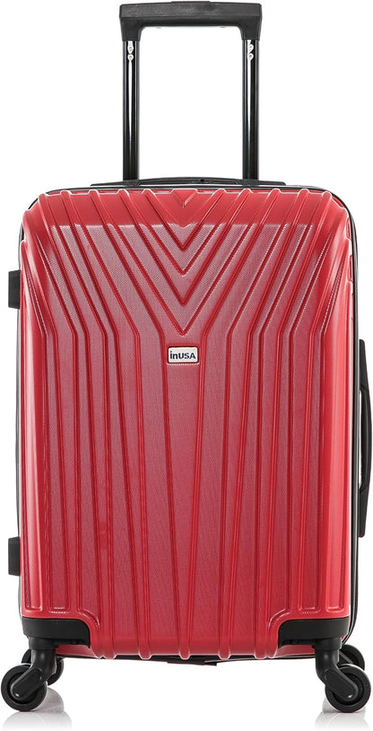 VASTY Luggage with Spinner Wheels | Durable Lightweight Hardshell Suitcase, Travel Bag with Handle and Trolley, 20-Inch Carry On Small Luggage | Black