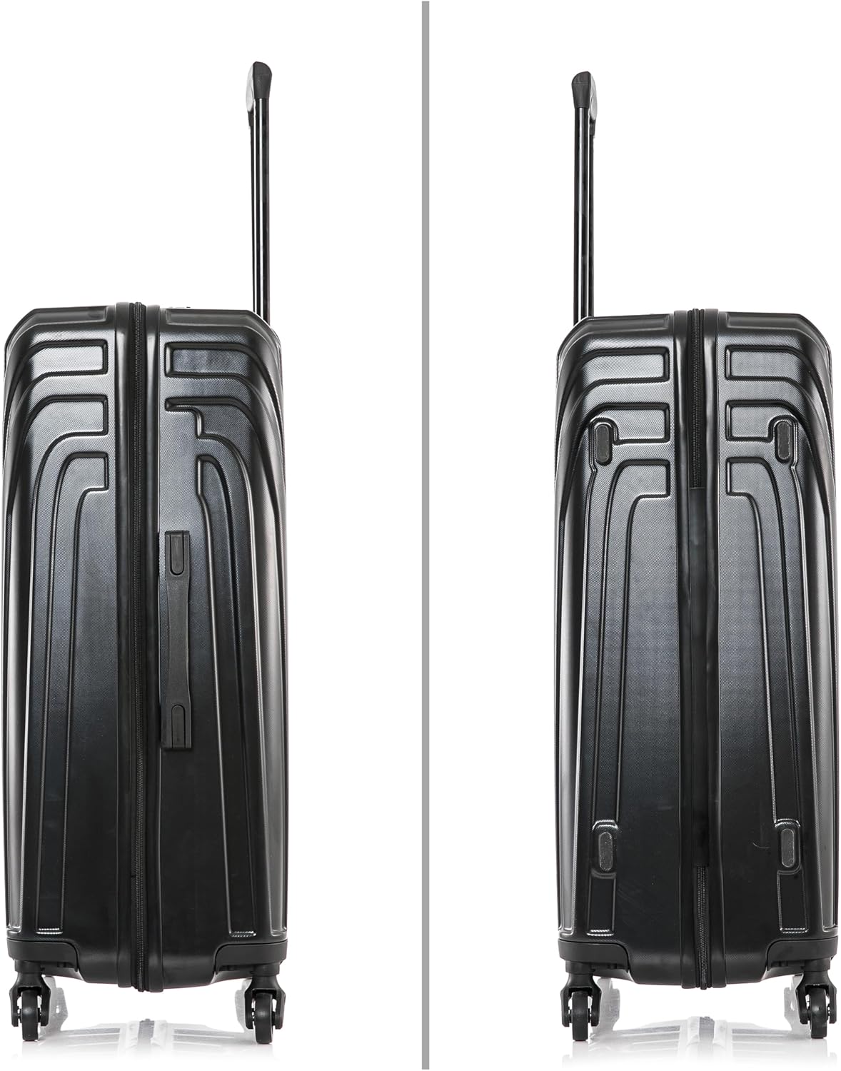 VASTY Luggage with Spinner Wheels | Durable Lightweight Hardshell Suitcase, Travel Bag with Handle and Trolley, 20-Inch Carry On Small Luggage | Black