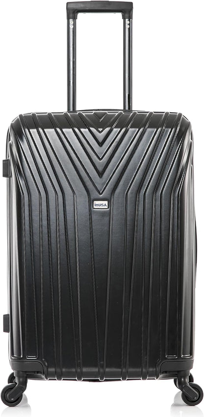 VASTY Luggage with Spinner Wheels | Durable Lightweight Hardshell Suitcase, Travel Bag with Handle and Trolley, 20-Inch Carry On Small Luggage | Black