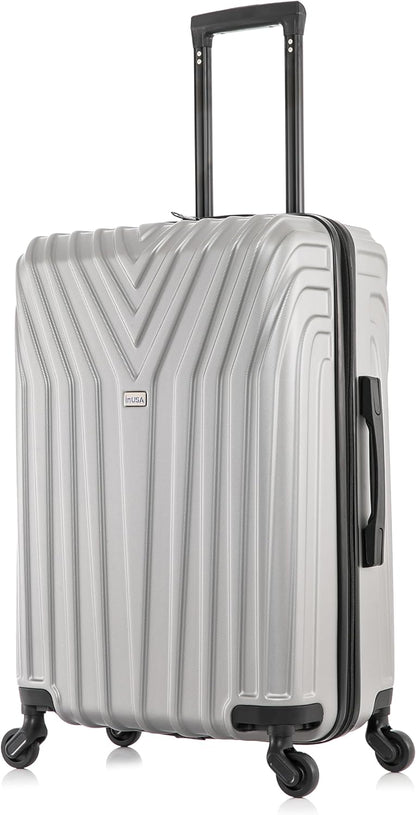 VASTY Luggage with Spinner Wheels | Durable Lightweight Hardshell Suitcase, Travel Bag with Handle and Trolley, 20-Inch Carry On Small Luggage | Black
