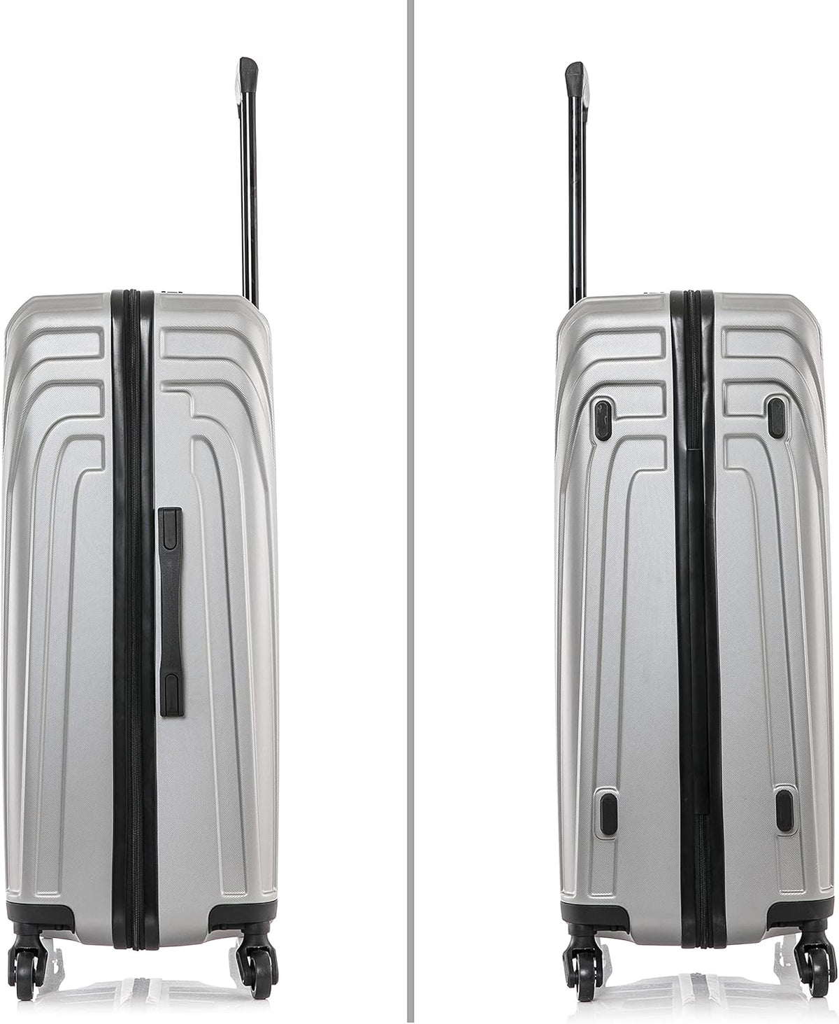 VASTY Luggage with Spinner Wheels | Durable Lightweight Hardshell Suitcase, Travel Bag with Handle and Trolley, 20-Inch Carry On Small Luggage | Black