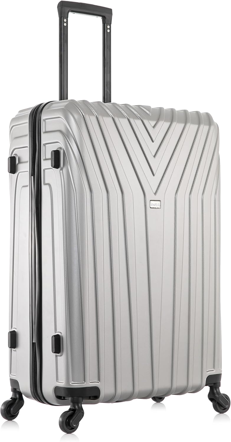 VASTY Luggage with Spinner Wheels | Durable Lightweight Hardshell Suitcase, Travel Bag with Handle and Trolley, 20-Inch Carry On Small Luggage | Black