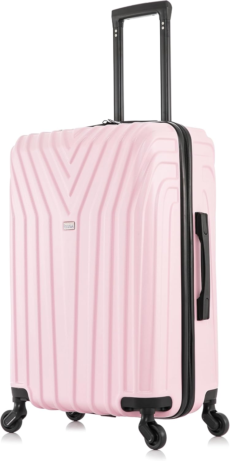 VASTY Luggage with Spinner Wheels | Durable Lightweight Hardshell Suitcase, Travel Bag with Handle and Trolley, 20-Inch Carry On Small Luggage | Black