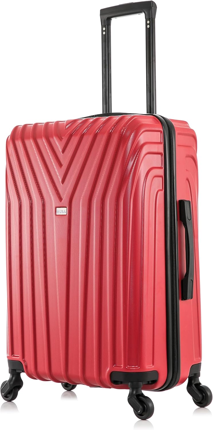 VASTY Luggage with Spinner Wheels | Durable Lightweight Hardshell Suitcase, Travel Bag with Handle and Trolley, 20-Inch Carry On Small Luggage | Black