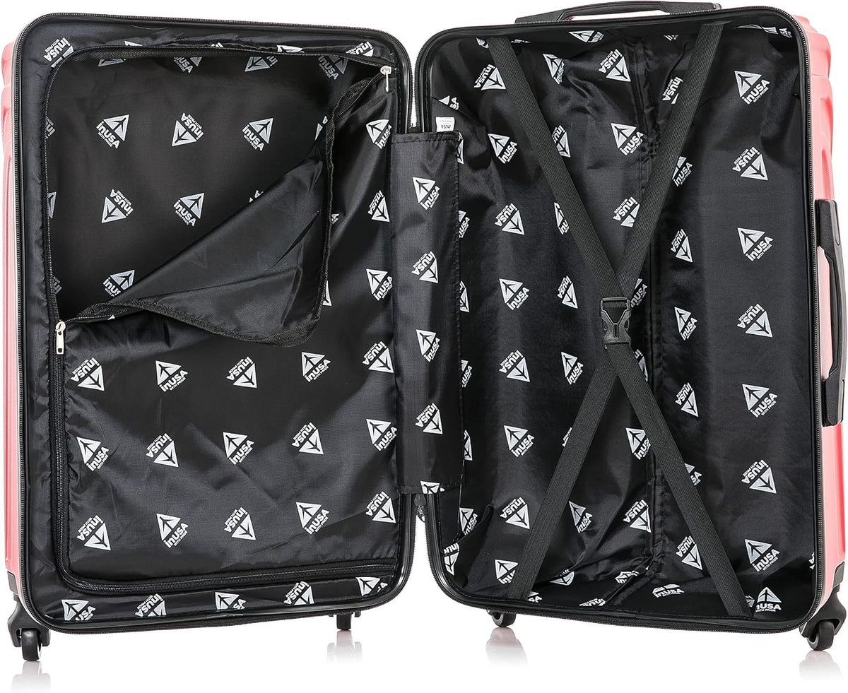 VASTY Luggage with Spinner Wheels | Durable Lightweight Hardshell Suitcase, Travel Bag with Handle and Trolley, 20-Inch Carry On Small Luggage | Black