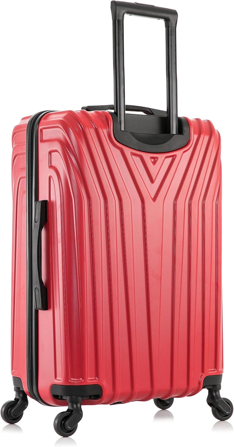 VASTY Luggage with Spinner Wheels | Durable Lightweight Hardshell Suitcase, Travel Bag with Handle and Trolley, 20-Inch Carry On Small Luggage | Black