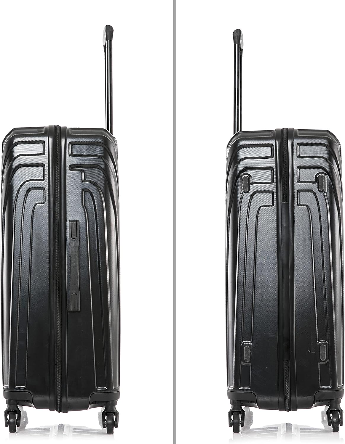 VASTY Luggage with Spinner Wheels | Durable Lightweight Hardshell Suitcase, Travel Bag with Handle and Trolley, 20-Inch Carry On Small Luggage | Black