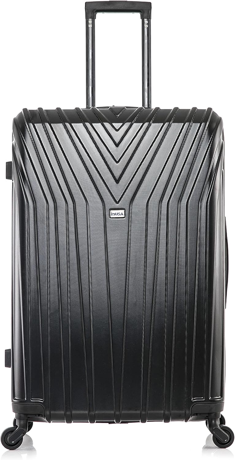 VASTY Luggage with Spinner Wheels | Durable Lightweight Hardshell Suitcase, Travel Bag with Handle and Trolley, 20-Inch Carry On Small Luggage | Black