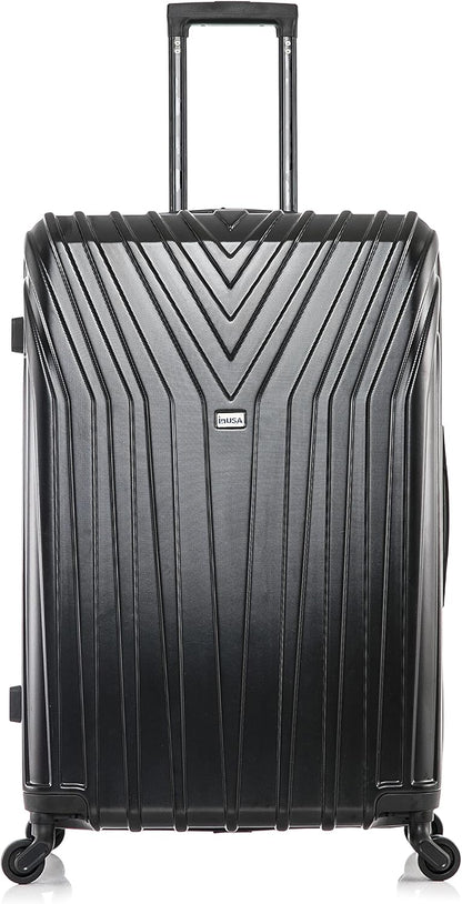 VASTY Luggage with Spinner Wheels | Durable Lightweight Hardshell Suitcase, Travel Bag with Handle and Trolley, 20-Inch Carry On Small Luggage | Black