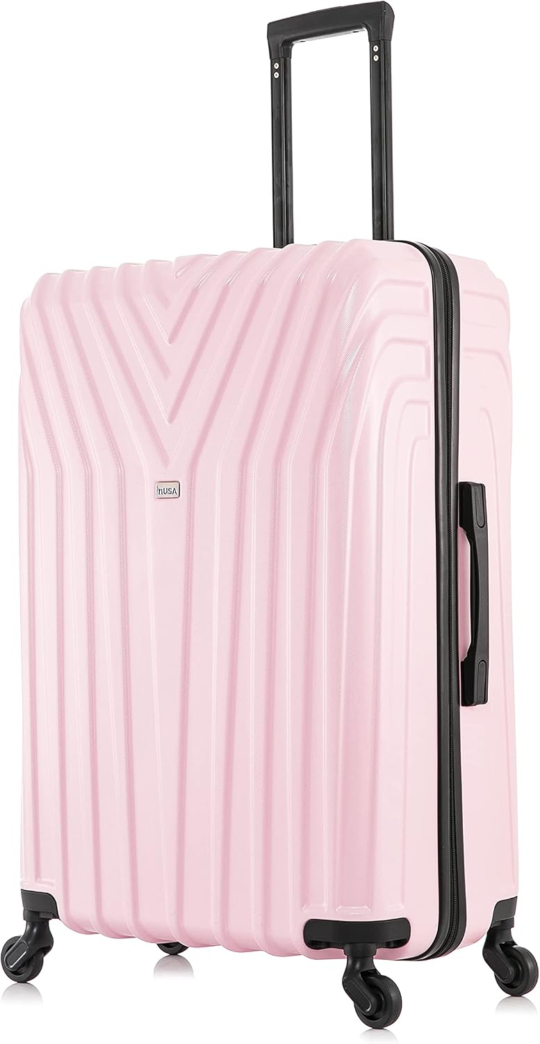 VASTY Luggage with Spinner Wheels | Durable Lightweight Hardshell Suitcase, Travel Bag with Handle and Trolley, 20-Inch Carry On Small Luggage | Black