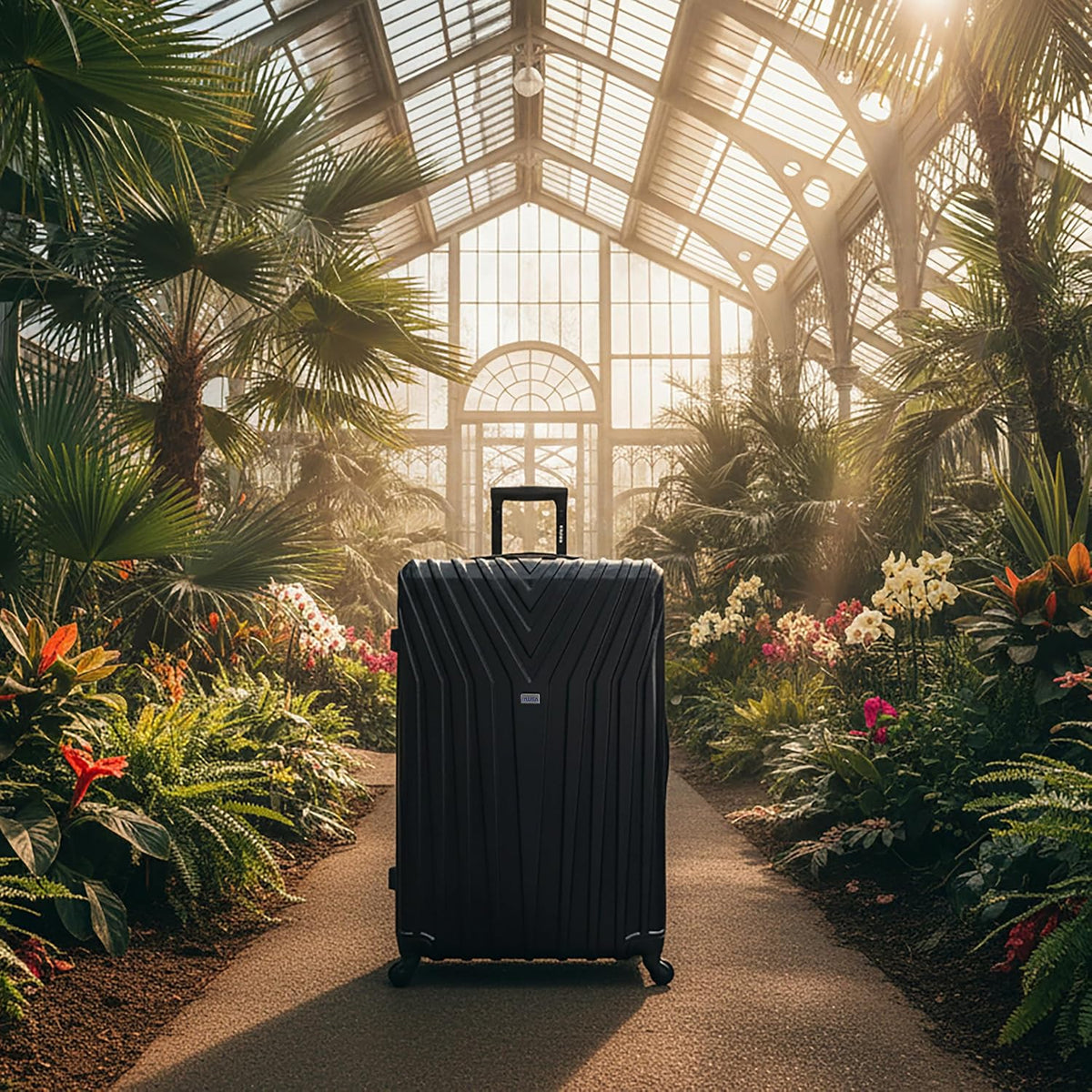 VASTY Luggage with Spinner Wheels | Durable Lightweight Hardshell Suitcase, Travel Bag with Handle and Trolley, 20-Inch Carry On Small Luggage | Black