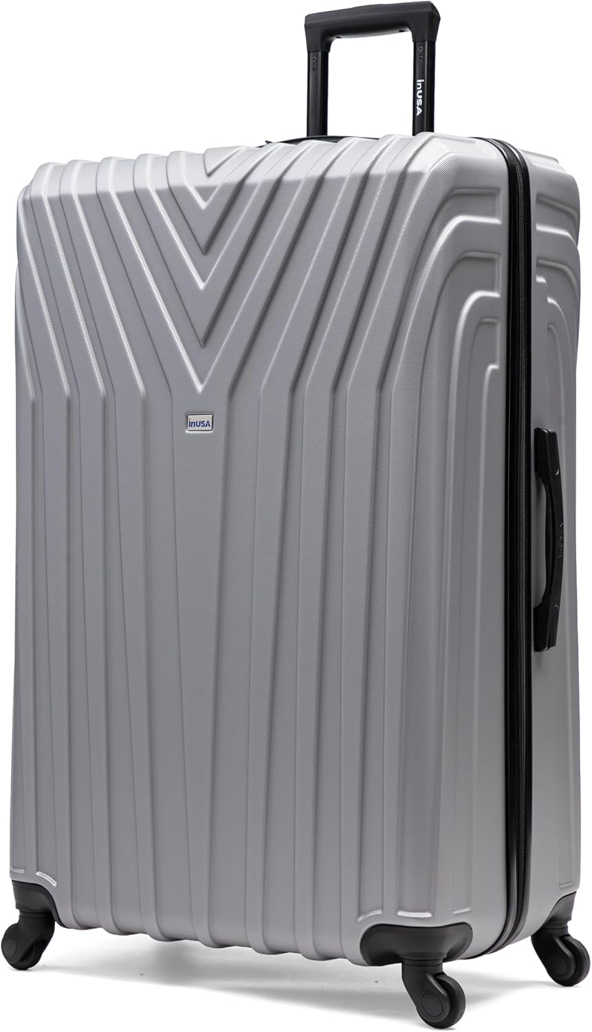 VASTY Luggage with Spinner Wheels | Durable Lightweight Hardshell Suitcase, Travel Bag with Handle and Trolley, 20-Inch Carry On Small Luggage | Black
