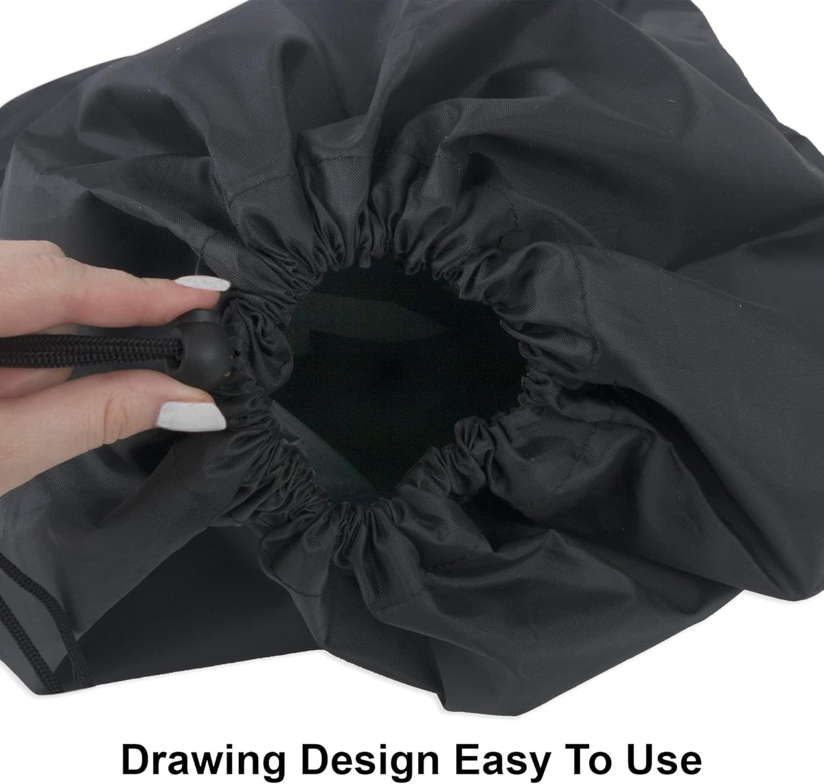 Washable Drawstring Laundry Bags 2 Pack Extra Large Heavy Duty College Dorm Dirty Laundry Clothes Travel Bag and Gym Clothes Bag for Guys and Girls (Black "Laundry")
