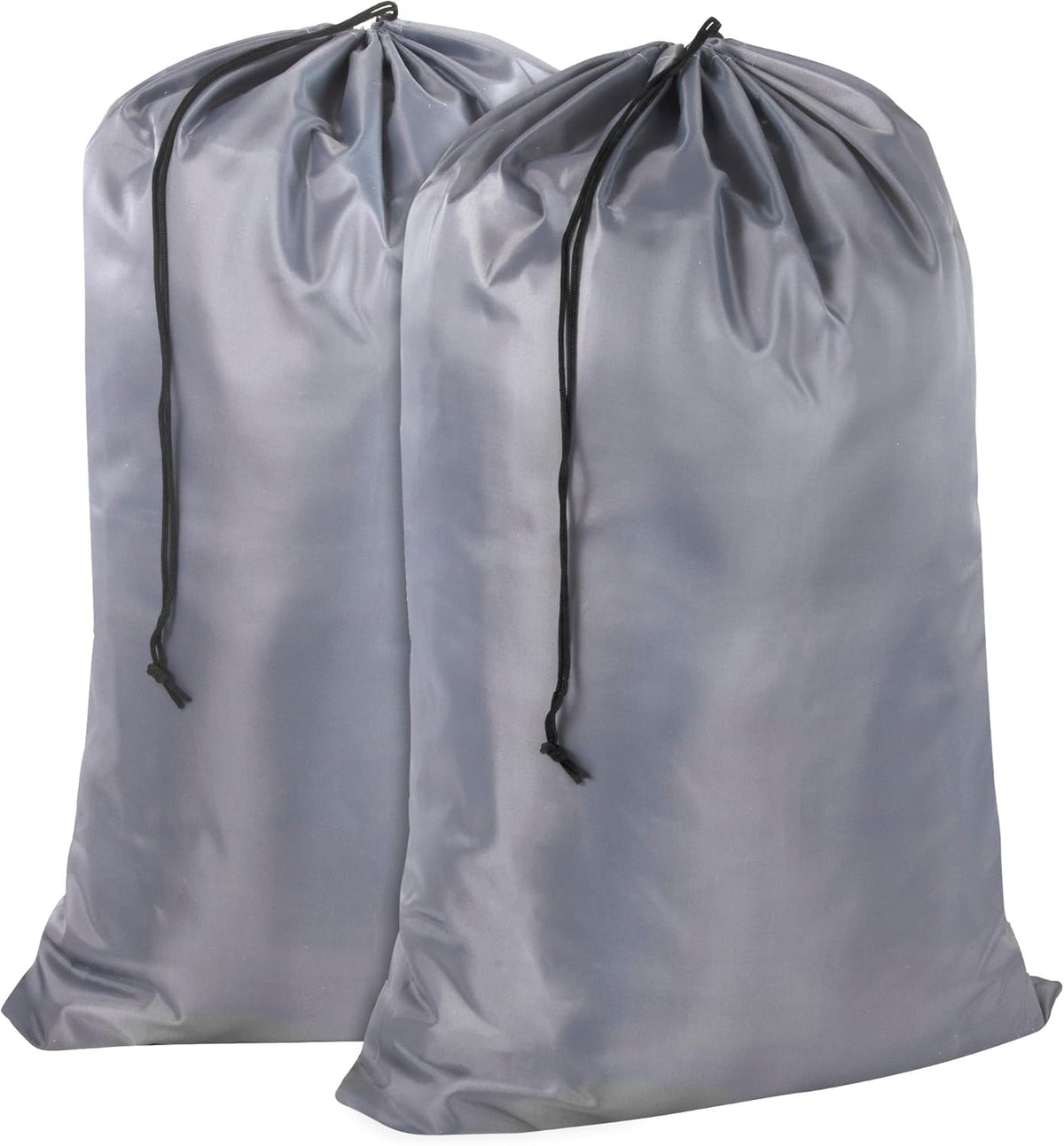 Washable Drawstring Laundry Bags 2 Pack Extra Large Heavy Duty College Dorm Dirty Laundry Clothes Travel Bag and Gym Clothes Bag for Guys and Girls (Black "Laundry")