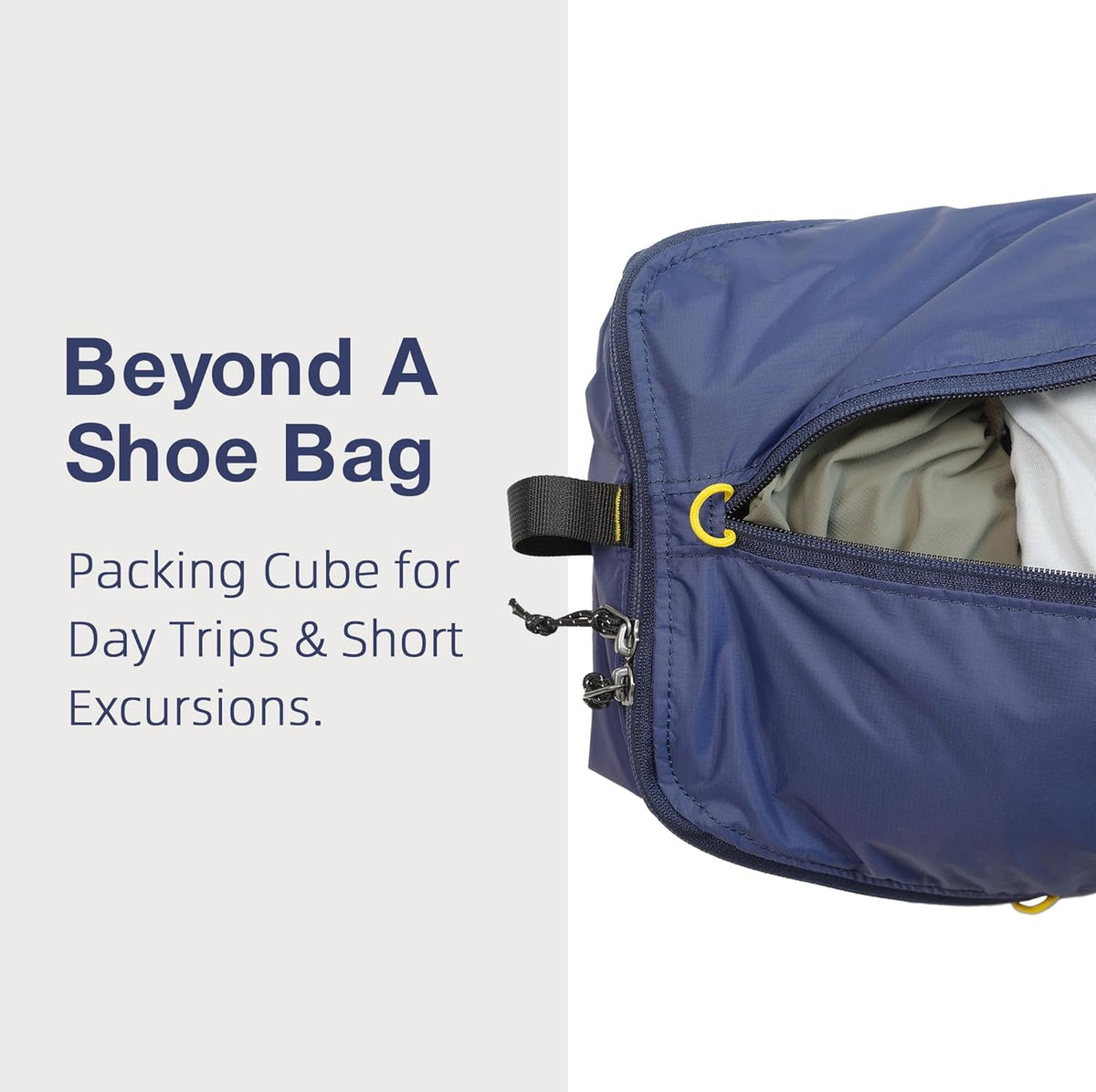 Ultralight Travel Shoe Bag 10L, Fits 2 Pairs Shoes, Large Water-Resistant Packing Cube.