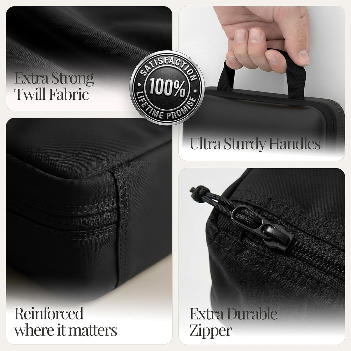 Compression Packing Bags Cubes Set with HybridMax Double-Capacity Design - Packing Cubes for Travel Compression to Maximize Limited Luggage Space, White
