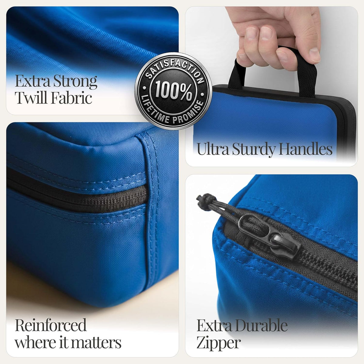 Compression Packing Bags Cubes Set with HybridMax Double-Capacity Design - Packing Cubes for Travel Compression to Maximize Limited Luggage Space, White
