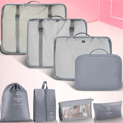 Packing Cubes 8 Set Travel Essentials for Carry on Luggage Organizers Bag Packing Cubes for Suitcases Travel Accessories (Macaron Green)