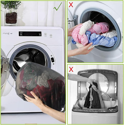 Shoe Washing Machine Bags, 3PCS Mesh Laundry Bags for Shoes, Sneakers, Trainers, Tennis Shoes, Slippers, Fit up to Men’s Size 12