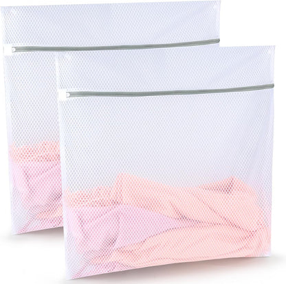 Shoe Washing Machine Bags, 3PCS Mesh Laundry Bags for Shoes, Sneakers, Trainers, Tennis Shoes, Slippers, Fit up to Men’s Size 12