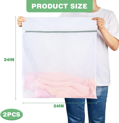 Shoe Washing Machine Bags, 3PCS Mesh Laundry Bags for Shoes, Sneakers, Trainers, Tennis Shoes, Slippers, Fit up to Men’s Size 12