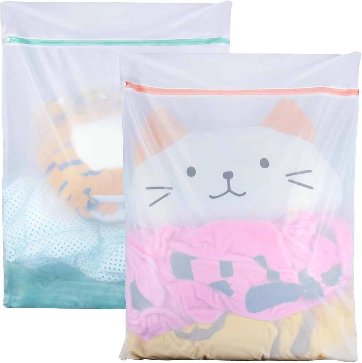 Shoe Washing Machine Bags, 3PCS Mesh Laundry Bags for Shoes, Sneakers, Trainers, Tennis Shoes, Slippers, Fit up to Men’s Size 12