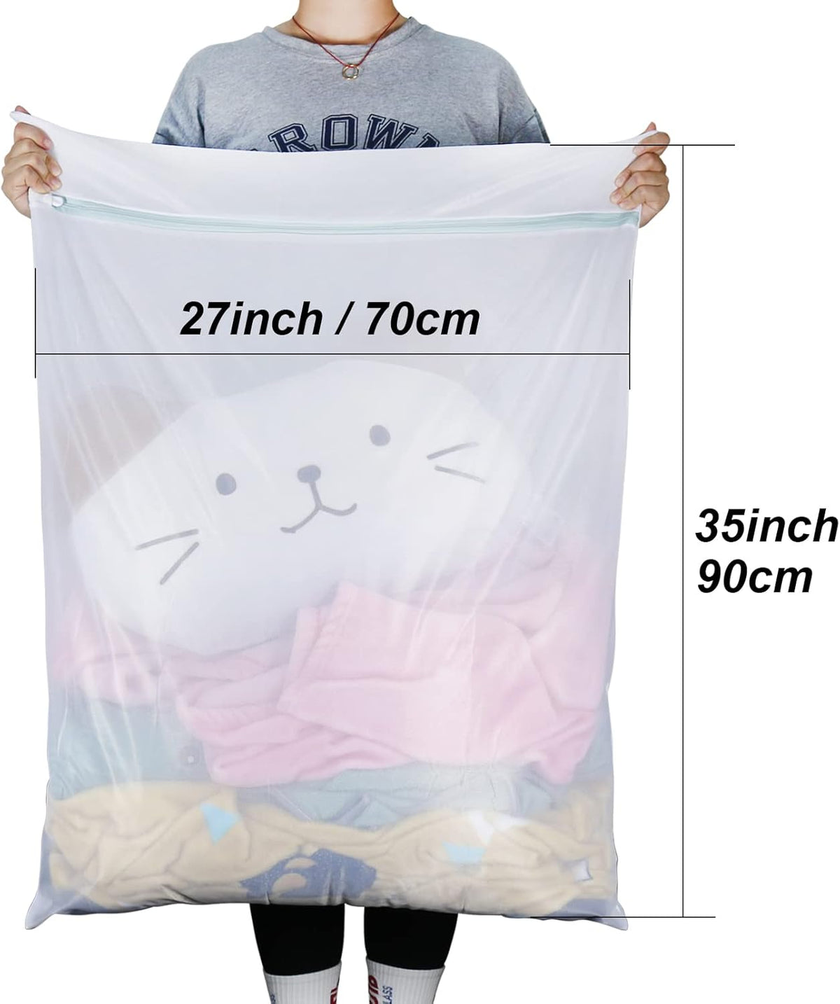 Shoe Washing Machine Bags, 3PCS Mesh Laundry Bags for Shoes, Sneakers, Trainers, Tennis Shoes, Slippers, Fit up to Men’s Size 12