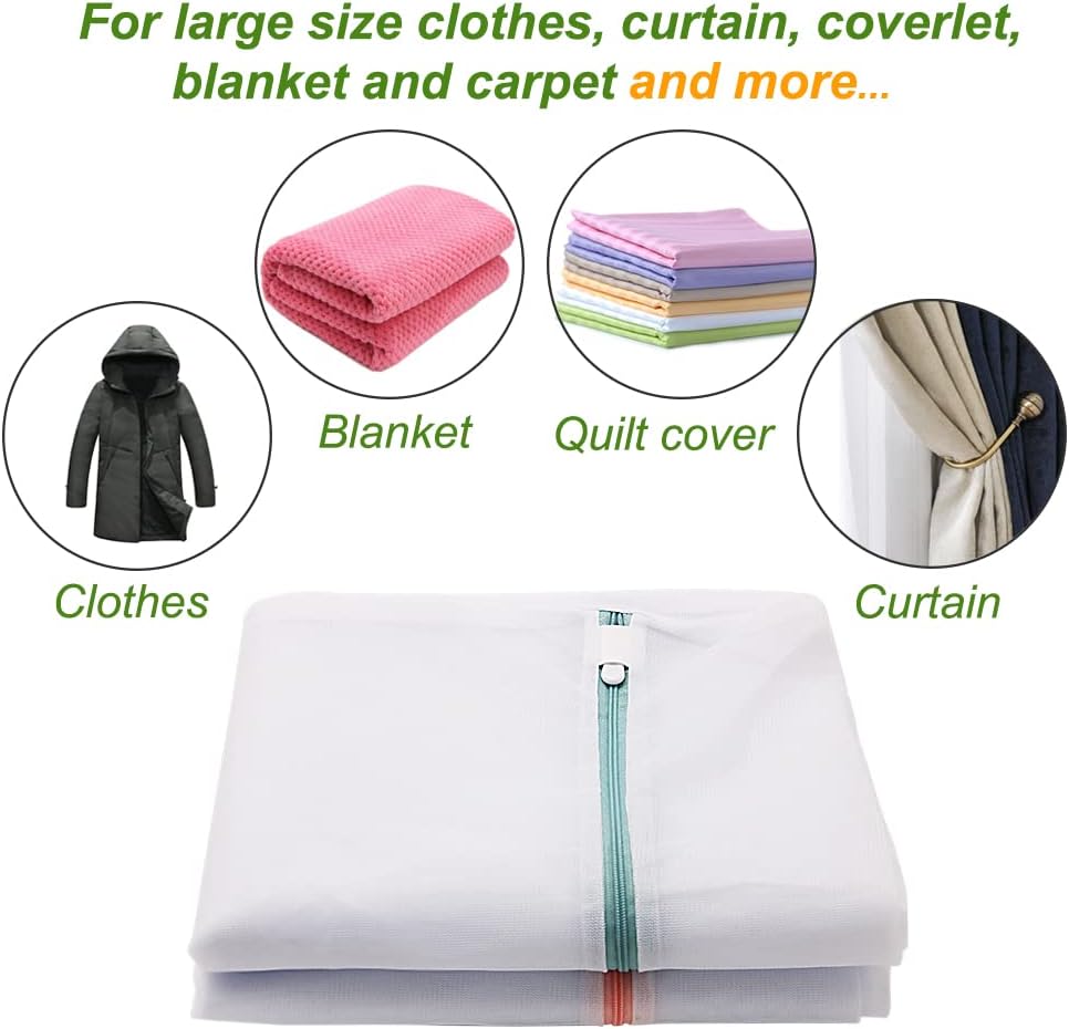 Shoe Washing Machine Bags, 3PCS Mesh Laundry Bags for Shoes, Sneakers, Trainers, Tennis Shoes, Slippers, Fit up to Men’s Size 12